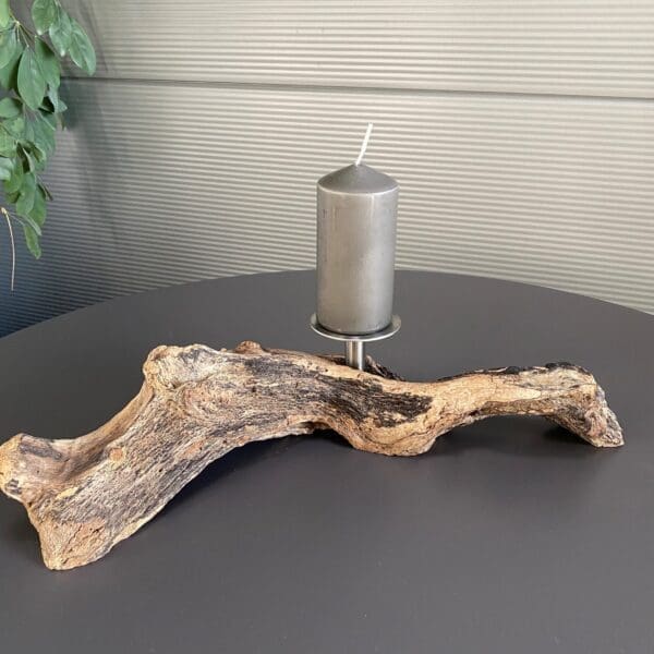 Kerzenständer Schwemmholz 1-flammig: UNIKAT Nr.001