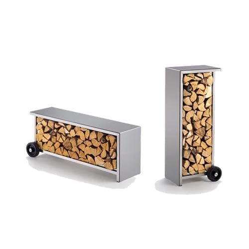 Holzstapler mobil, Edelstahl (Bank & Bar)