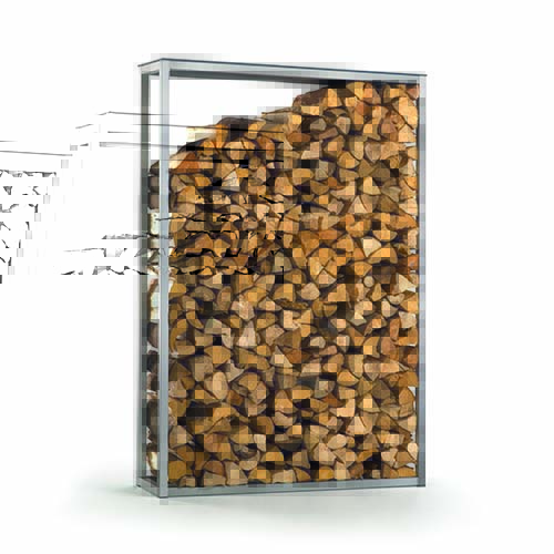 Holzstapler freistehend, Edelstahl