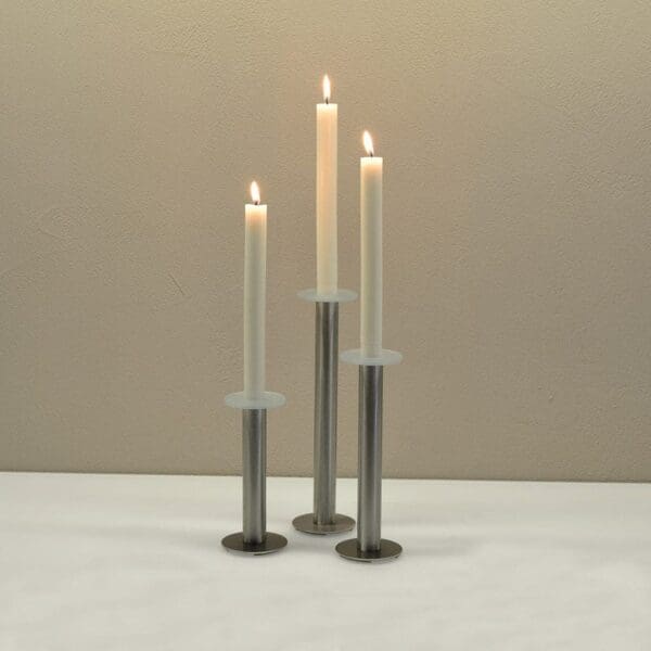 Kerzenständer 3er Set PUR klein