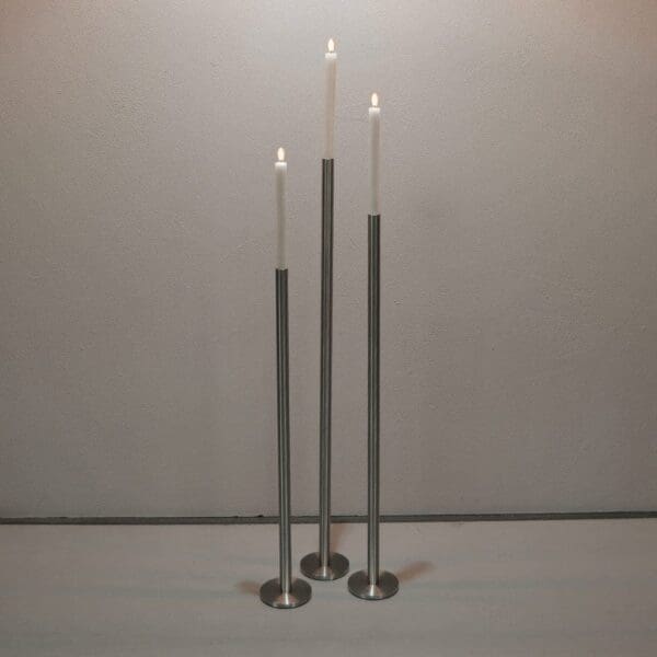 Kerzenständer 3er Set PUR gross