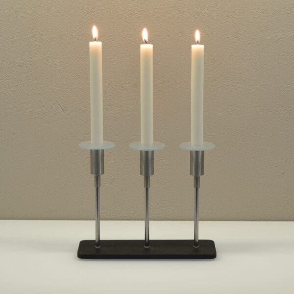Kerzenständer NERO 3-flammig 20cm