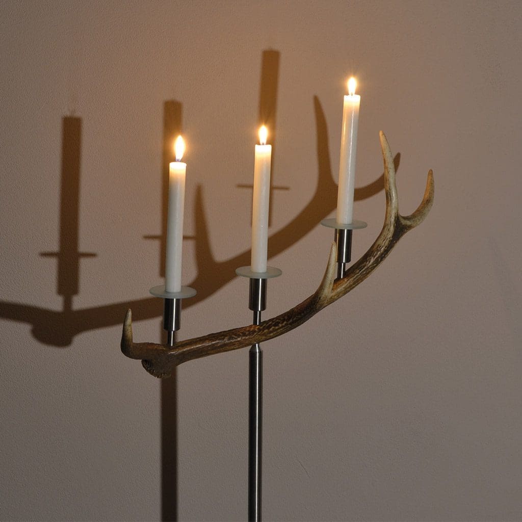 Kerzenständer Hirsch 3-flammig UNIKAT Nr.007 – Bild 2
