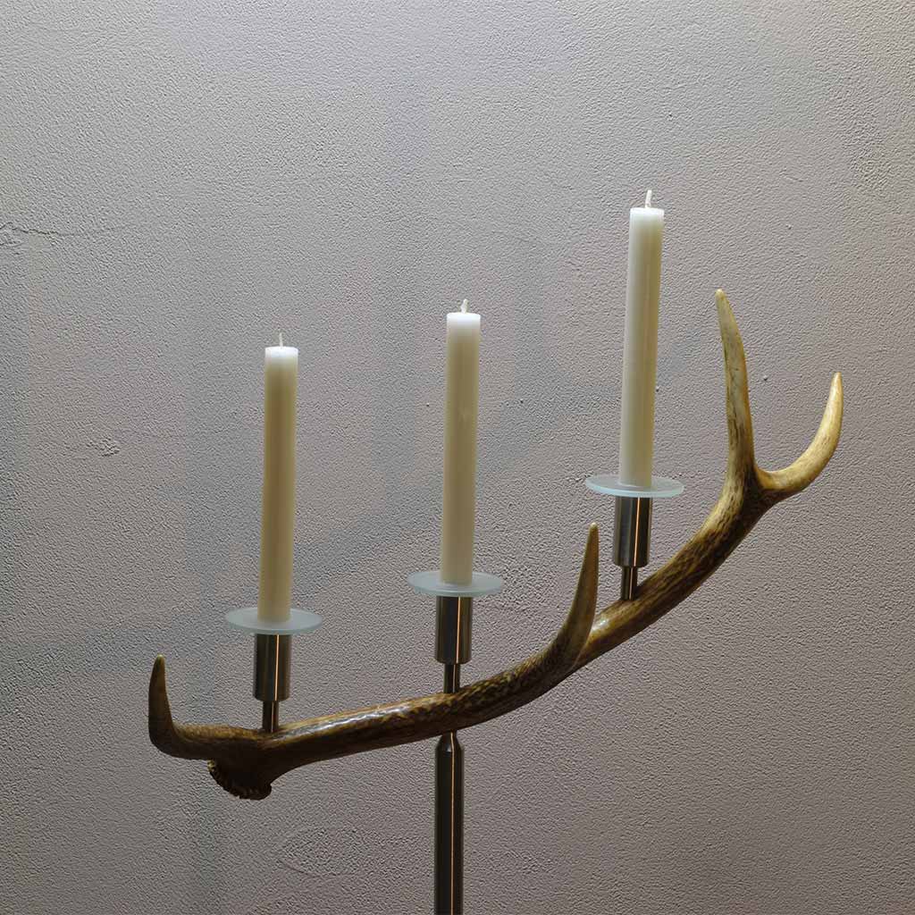 Kerzenständer Hirsch 3-flammig UNIKAT Nr.007 – Bild 3